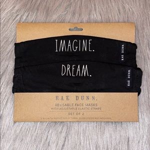 🔥Sale🔥 NWT Rae Dunn 2 pack face masks 😷